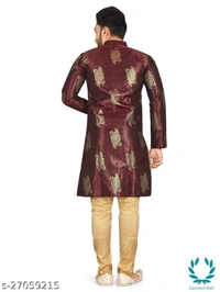 Urbane Mens Kurta Sets  - S, Top Fabric:Jacquard, Bottom Fabric: Cotton, Straigth Pajama, MultiPack :1